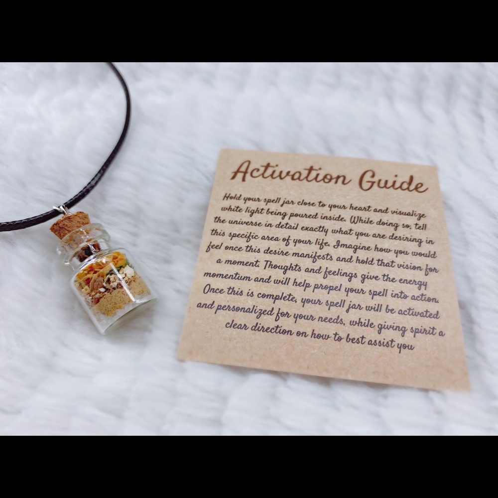 Luck & Fortune Spell Jar Necklace